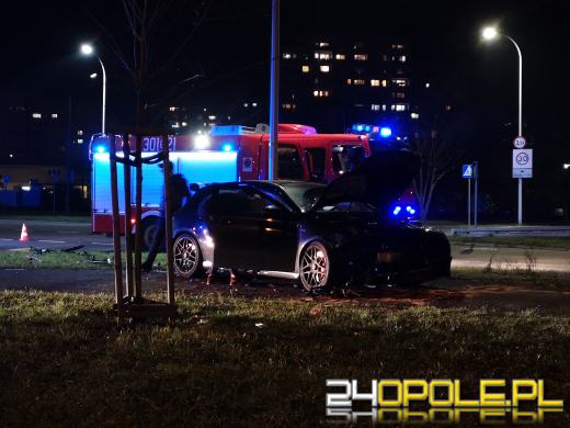 Zderzenie samochodów na ulicy Stokrotek w Opolu