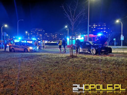 Zderzenie samochodów na ulicy Stokrotek w Opolu