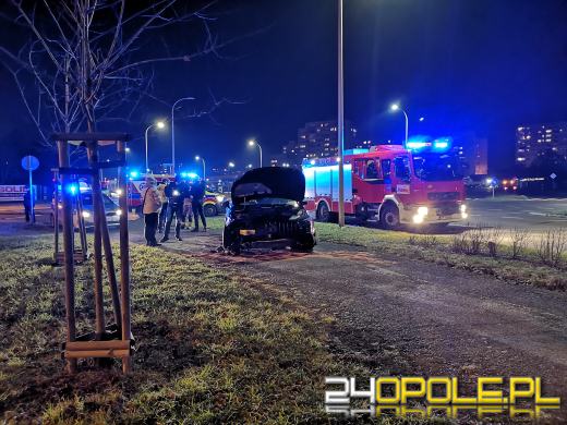 Zderzenie samochodów na ulicy Stokrotek w Opolu