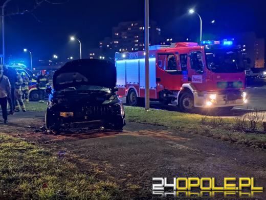 Zderzenie samochodów na ulicy Stokrotek w Opolu