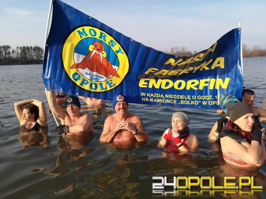 Niedzielne morsowanie na Kąpielisku Bolko