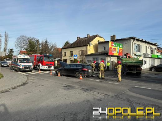 Zderzenie pojazdów na ulicy Prószkowskiej w Opolu