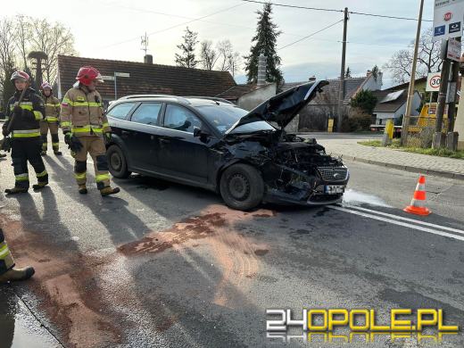 Zderzenie pojazdów na ulicy Prószkowskiej w Opolu