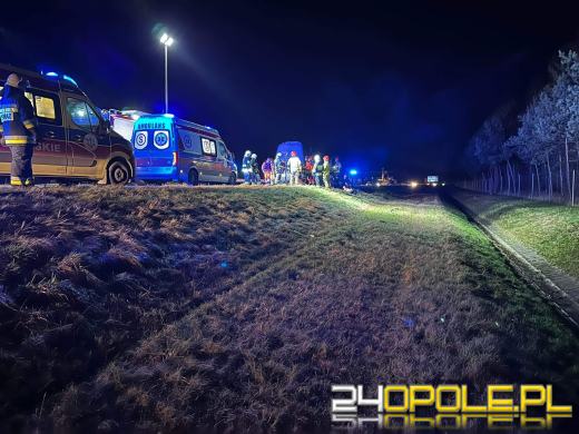 Wypadek na 250km A4. Lądował śmigłowiec LPR