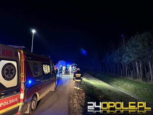 Wypadek na 250km A4. Lądował śmigłowiec LPR