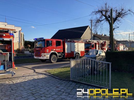 Pożar w budynku w miejscowości Nogowczyce