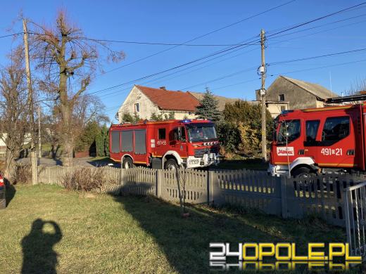 Pożar w budynku w miejscowości Nogowczyce