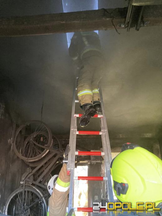 Pożar w budynku w miejscowości Nogowczyce