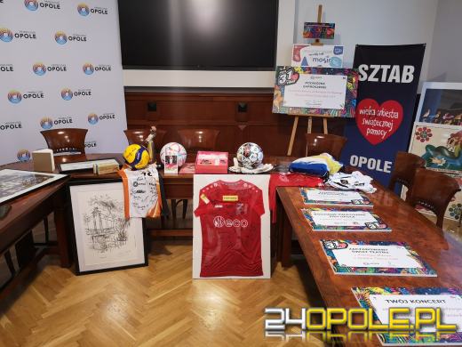 Ciekawe fanty na licytacje WOŚP od Urzędu Miasta Opola