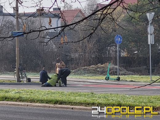 Potrącenie na oznakowanym przejściu na ulicy Cieszyńskiej