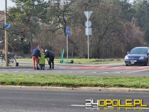 Potrącenie na oznakowanym przejściu na ulicy Cieszyńskiej