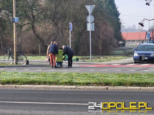 Potrącenie na oznakowanym przejściu na ulicy Cieszyńskiej