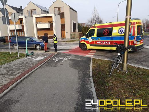 Potrącenie na oznakowanym przejściu na ulicy Cieszyńskiej