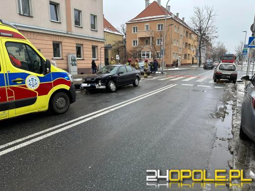 Zderzenie pojazdów na Oleskiej w Opolu