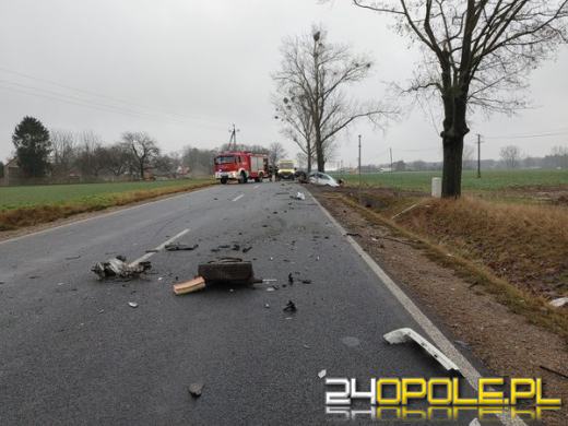 Zderzenie pojazdów w powiecie namysłowskim. 5 osób zostało rannych