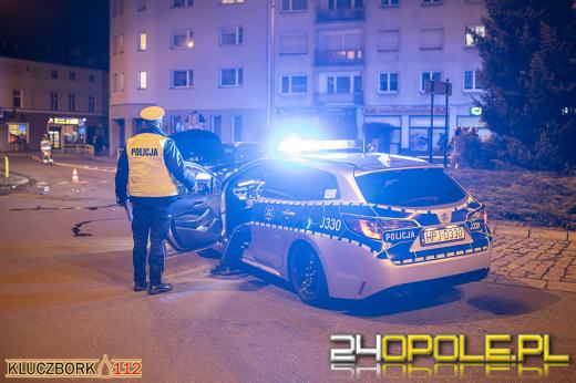 Audi uciekało przed policją ulicami Kluczborka