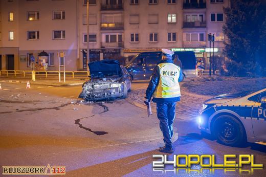 Audi uciekało przed policją ulicami Kluczborka