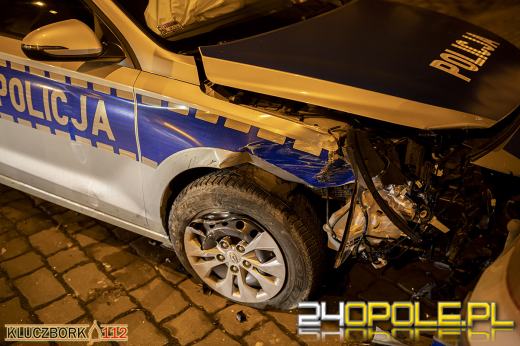 Audi uciekało przed policją ulicami Kluczborka