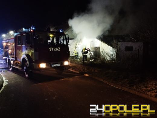 Strażacy walczyli z pożarem pustostanu w miejscowości Zakrzów