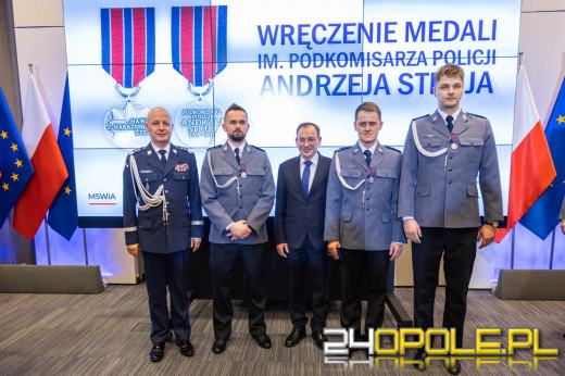 Opolscy policjanci wyróżnieni medalami im. podkomisarza Andrzeja Struja
