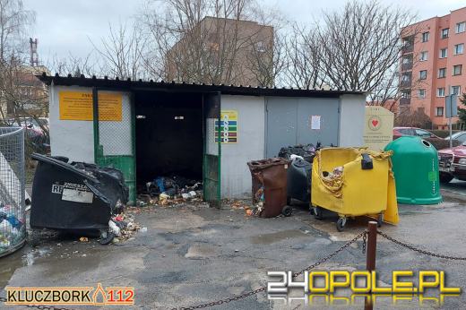 Podpalacz śmietników w rękach kluczborskiej policji