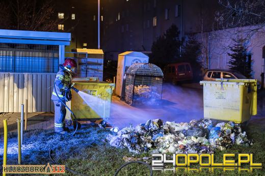 Podpalacz śmietników w rękach kluczborskiej policji
