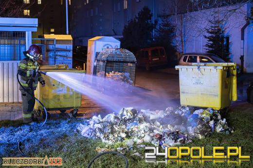 Podpalacz śmietników w rękach kluczborskiej policji