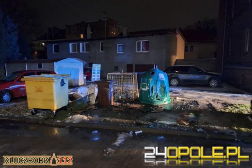 Podpalacz śmietników w rękach kluczborskiej policji
