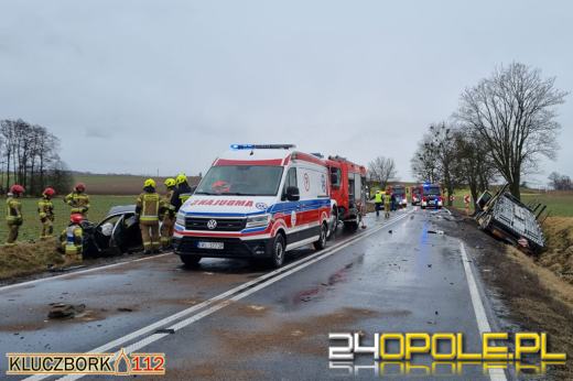 Tragiczny wypadek pod Byczyną. Nie żyje jedna osoba