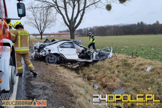 Tragiczny wypadek pod Byczyną. Nie żyje jedna osoba