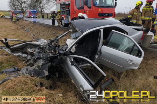 Tragiczny wypadek pod Byczyną. Nie żyje jedna osoba