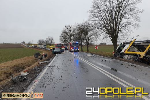 Tragiczny wypadek pod Byczyną. Nie żyje jedna osoba