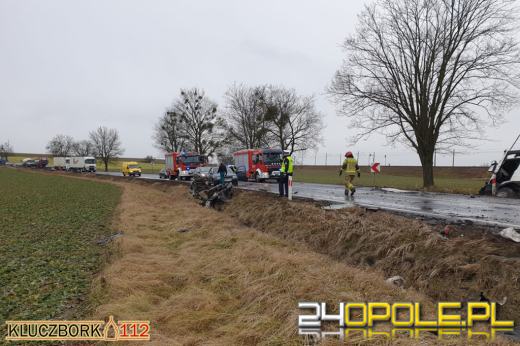 Tragiczny wypadek pod Byczyną. Nie żyje jedna osoba