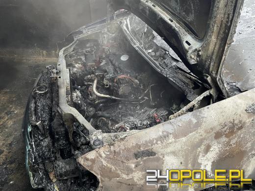 Pożar garażu w Zawadzkiem