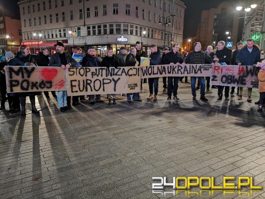 Opolanie i Ukraińcy wzięli udział w wiecu poparcia
