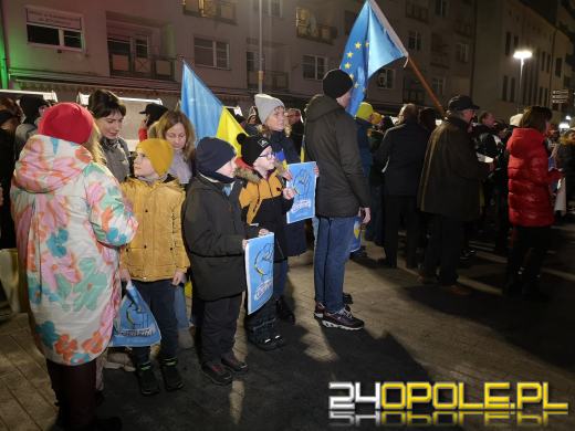 Opolanie i Ukraińcy wzięli udział w wiecu poparcia