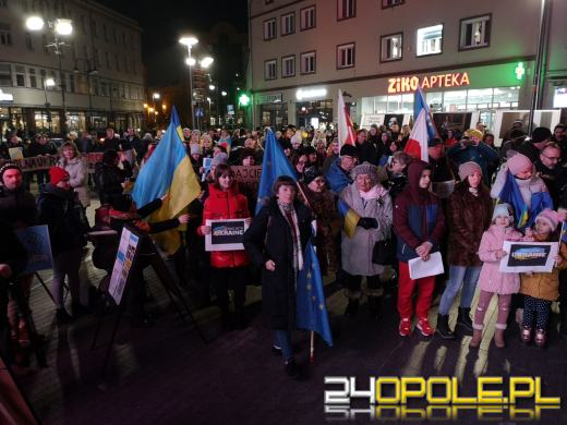 Opolanie i Ukraińcy wzięli udział w wiecu poparcia