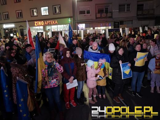 Opolanie i Ukraińcy wzięli udział w wiecu poparcia