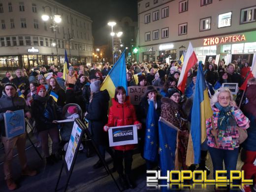 Opolanie i Ukraińcy wzięli udział w wiecu poparcia