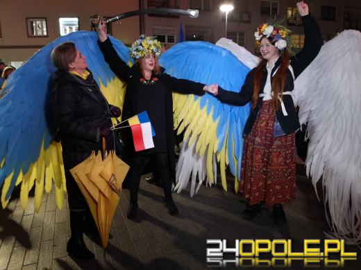 Opolanie i Ukraińcy wzięli udział w wiecu poparcia