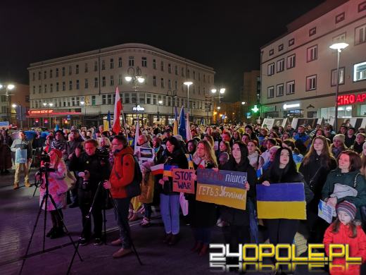 Opolanie i Ukraińcy wzięli udział w wiecu poparcia