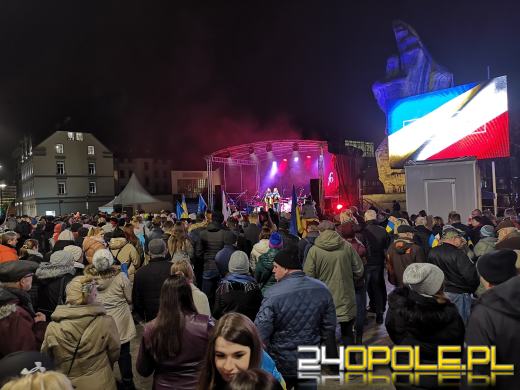 Opolanie i Ukraińcy wzięli udział w wiecu poparcia