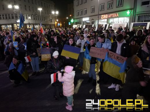 Opolanie i Ukraińcy wzięli udział w wiecu poparcia