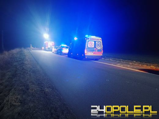 Zderzenie dwóch samochodów osobowych na trasie Namysłów-Objazda