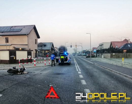 Wypadek motocyklisty w Skarbimierzu-Osiedle