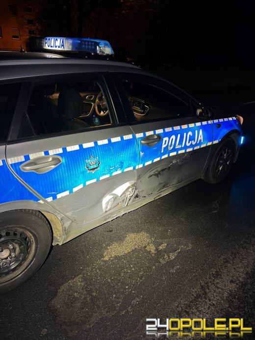 Staranował radiowóz - padły strzały!