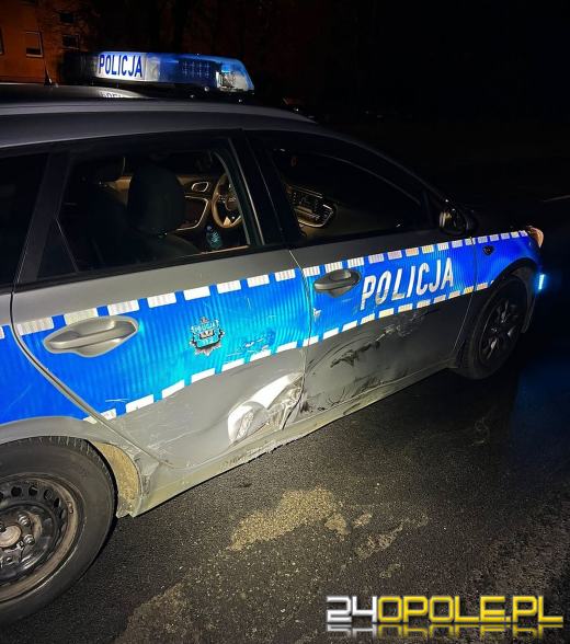 Staranował radiowóz - padły strzały!