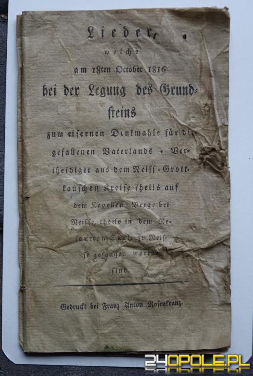 Skarb pod Nysą. Odnaleziono "Kapsułę Czasu" sprzed 200 lat