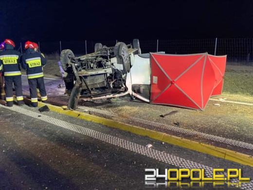 Tragiczny wypadek na obwodnicy Kędzierzyna Koźla. Nie żyje kierowca busa