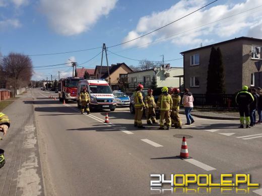 Zderzenie pojazdów w Leśnicy